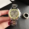 K New Fashion Brand Watches Women Girl Roman Numerals Style Metal Steel Band Quartz Wrist Watch Designer Watch Wholesale Gift Free Shipping