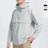 LUU Herren-Hardshell-Jacke mit Kapuze, Oberbekleidung, Mäntel, Frühling und Sommer, Sport, winddicht, Bergsteigen, Kleidung, Hardshell, wasserdicht, warme Jogger, Laufen