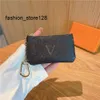 Lyxdesigners Mini Coin Purse KeyChain Fashion Womens Mens Credit Card Holder Coin Purse Wallet Ring Keychain 5K68