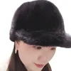 Berets 2023 Outdoor Winter Fashion Quente Homens e Mulheres Mink Chapéu Atacado