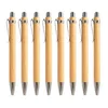 Kugelschreiber 100 teile/los Bambus Holz Stift 10mm Rundspitze Schwarze Tinte Business Signature Ball Büro Schule Wrting Schreibwaren 230927