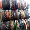 Ganze 100 stücke Männer Frauen Vintage Echtes Leder Armbänder Surfer Manschette Armbänder Party Geschenk Gemischten Stil Mode Schmuck Lots265C