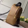 Designer Mini Ryggsäck Luxury Shoulder Bag 10a Top Quality School Bag Canvas Palm Springs Mini Ryggsäck M44873 med Box L001