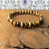 MG0339 A Grand Tiger Eye Bracelet Natural Stone Stress Relief 요가 팔찌 손목 말라 구슬 팔찌 자체 표현 314U