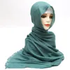 Bandanas Durag Femmes Coton Hijab Écharpe Fahion Châles Musulmans Wraps Islam Arabe Foulard Femme Foulard Doux couleur pure Mujer En Gros 230927