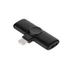 Paquete de 2 Mini micrófono inalámbrico Lavalier Bluetooth K11 para iPhone,iPad-micrófonos de solapa Plug and Play 2,4 GHz sin retardo de Audio