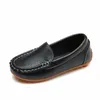 Turnschuhe Kinder Freizeitschuhe Flache Bonbonfarben Unisex Jungen Mädchen Weiche Slipper Slip-on PU Leder Schuhe Für Kinder Größe 21-38 Mokassin 230927