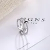 Cluster Rings Fashion Adjuestable Size Luxury Minimalist Moon And Star 925 Sterling Silver For Women Charm Fine Jewelry Gifts