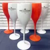 Moet Cups Acrylic Unbreakable Champagne vinglas Plastiskt orange vita Moet Chandon vinglas Ice Imperial vinglas