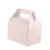 20st Lot Blank Gable Brown White Color Treat Present papper Kartonger för bröllopsfest Favor Box Baby Shower Cake Packaging Y0233P