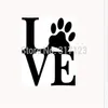 Love Paw Sticker Vinyl Car Window Decal Cute Animal Pet Dog Cat Wall Art1895