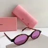 MIUI Lunettes de soleil créatrice de mode acétate piste de lunettes de soleil ovales