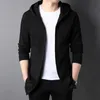 Mens Jackets High End Brand Designer Casual Fashion Stand Collar Korean Style dragkedja för män Solid Color Hooded Coats kläder 230927