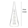 8 inch hoge kegel glazen bong waterpijp dikke glazen rookpijp met 14 mm glazen kom