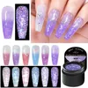 Kits d'art d'ongle 10pcs / Set Glitter Fleur séchée Gel Vernis Set UV LED Vernis Semi Permanent Base Top Coat Vernis Manucure 230927