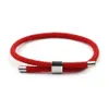 Minimalista artesanal milan corda pulseira mixcolor vermelho corda braclet para mulheres amantes amigo sorte pulseira jóias1295o