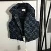 Colete Mulheres Quente Gilet Designer Outono Jaqueta Jacquard Carta Sem Mangas Com Capuz Casaco De Algodão Veste Moda Gilet Casacos Designers Coletes Mulheres Jaquetas