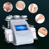 6 em 1 cavitação ultrassônica queima de gordura máquina de emagrecimento corporal radiofrequência rugas remover lifting facial com placas lipo-laser