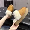 Slippers Shoes Woman Plush Slippers للبالغين Low Pantofle Platfor