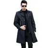 Trench da uomo 1956 Spolverino lungo Fodera staccabile L Slim Casual Cappotto doppiopetto autunno e inverno britannico