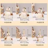 Décorations de Noël 605026 cm grande taille poupées de noël décoration courte peluche impression père noël bonhomme de neige poupée pour ornements d'arbre de noël Figurine 230927