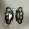 New ARIVAL Black alloy KNUCKLES DUSTER BUCKLE Male and Female Self-defense Four Finger Punches234y