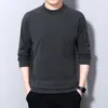 Men's T Shirts MRMT 2023 Brand Double Sided De Velvet Bottoming Shirt Long Sleeve T-Shirt Mid Neck Semi High Warm Clothes