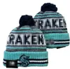 Seattle Beanie Kraken Beanies North American Hockey Ball Team Side Patch Winter Wool Sport Knit Hat Skull Caps A0