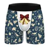 Onderbroeken Kerstboxershorts voor heren Nieuwigheid Kerstshorts Ademend slipje Merk 3D Grappig bedrukt Humoristisch ondergoed