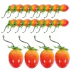 Feestdecoratie 20 stuks ornamenten Pography Props Kunstmatige vruchten Decors Gesimuleerde Cherry Tomaten Voor Huishouden Nep Versieren Faux Foam