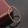 Schraube Liebe Armreif Schmuck Rose Gold Silber Schwarz Klassische Edelstahl Schmuck Designer Armreifen Armband Geschenk Für Frauen Männer 48 S S 98 S s