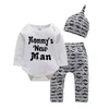 Clothing Sets Baby Boy Letter Pullover Top Bodysuit +Pant 0-24M Newborn Infant Toddler Casual Outfits Children Clothes 230927