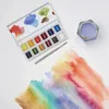 Autres fournitures scolaires de bureau Winsor Ton 12 Couleur Cotman Solide Aquarelle Peinture Sketchers Boîte de poche Demi-casseroles Palette Brosse Acuarela 230927