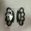 New ARIVAL Black alloy KNUCKLES DUSTER BUCKLE Male and Female Self-defense Four Finger Punches264G
