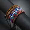 Bangle 2023 Boheemse katoen en linnen handgeweven armband Lady's kleurrijke vriendschap voor mannen dagelijks dragen