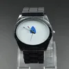2017 moda trevo relógios femininos unissex 3 folhas estilo folha dial pulseira de silicone analógico relógio de pulso de quartzo natal gif253h