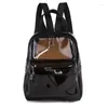 School Bags Fashion Trend PVC Lightweight Transparent Backpack Plastic Jelly Outdoor Leisure Multifunctional Women's