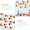 Decoração de festa ao ar livre decorações de Halloween Pennant Laranja Preto Branco Triângulo Bandeira Outono Banner Jardim Pano Berçário