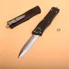 Micro tech A11 Cerberus Automatic Knife D2 Blade Aluminum alloy Handle Camping Outdoor Hiking Self-defense Hunting Tactical Knives EDC Pocket Tools BM 4600 UT85