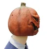 Party Masks Novel Mask Halloween Costume Props Latex Pumpkin Head för vuxna Cosplay Decoration 230921