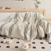 Chair Covers Home Camping Blanket Tapestry Bedspread Nordic Decor Leisure Sofa Cover Tassel Line Wild Tent Ornament 230921