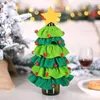 Christmas Decorations Decorative Wine Bottle Covers Bags Tree Shape Home Table Decor Party Supplies