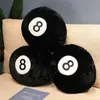 Coussins en peluche Coussins de billard de la vraie vie Oreillers en peluche en peluche doux et moelleux Noir No. 8 Ball Jouets Coussin de siège créatif Canapé Décor Tapis Chambre Garçon Cadeau 230926