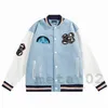 Veste d'uniforme de baseball Hommes Femmes Designers Varsity Jacket Manteaux Simple boutonnage Garder au chaud Sportswear Vert Noir Bleu Couleur Veste de luxe de haute qualité HYI1