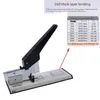 Staplers Huapuda Büyük Kapasiteli Kağıt Bağlayıcı Zımba Ağır Derecesi Bookbinding Zımbalama El İşletme 100200 Sayfa 230926