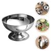 Serviessets Roestvrijstalen Slakom Metalen Puddingbekers Desserthouder Snack Fruit Snoepcontainer Voor DIY Parfait Bananenpudding 2cm