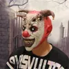 Party Masks Horror Halloween Clown Mask Scary Cosplay Full Face Latex with Bells Joker Supplies 230921