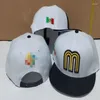 Дизайнерские бейсболки бренда Est Mexico M Letter Snapback Хип-хоп Негабаритные Casquette Gorras Chapeus Toucas Регулируемые шапки для взрослых для мужчин и женщин Бейсбол Planas