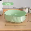 Annan hemlagringsorganisation Kitchen Multifunction Drain Basket Light Luxury Vegetable Washing Filter Bowl Cleaning Colander Tool 230926