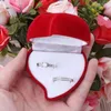 Geschenkverpackung Rose Herzform Ringbox Hochzeitszeremonie für Etui Ohrring Schmuck